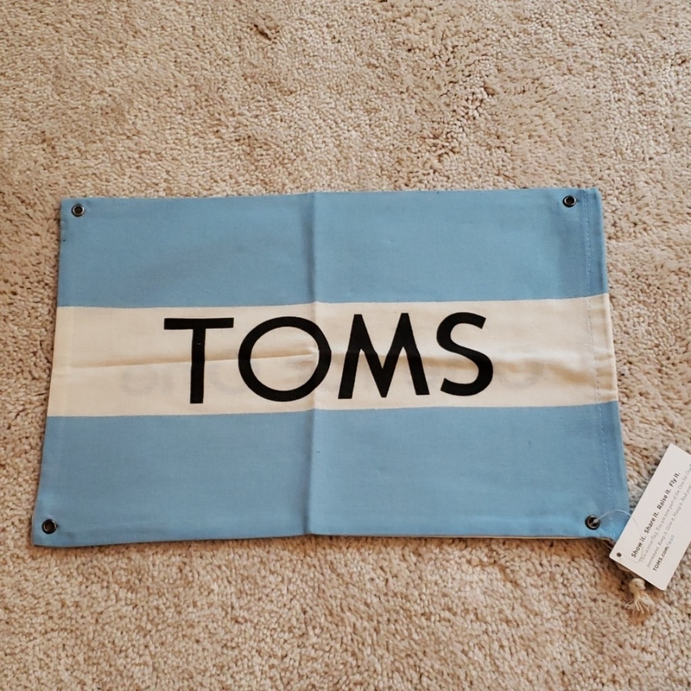 NWT Toms canvas shoe bag
